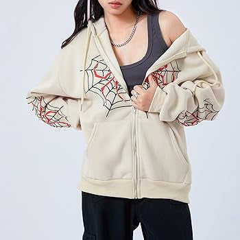 Premium Spider‑Web Zip Hoodie — Movie-Inspired Street Fashion Sweater